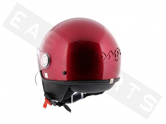 Piaggio Helm Demi Jet VESPA Visor 3.0 Vignola Rood 880/A